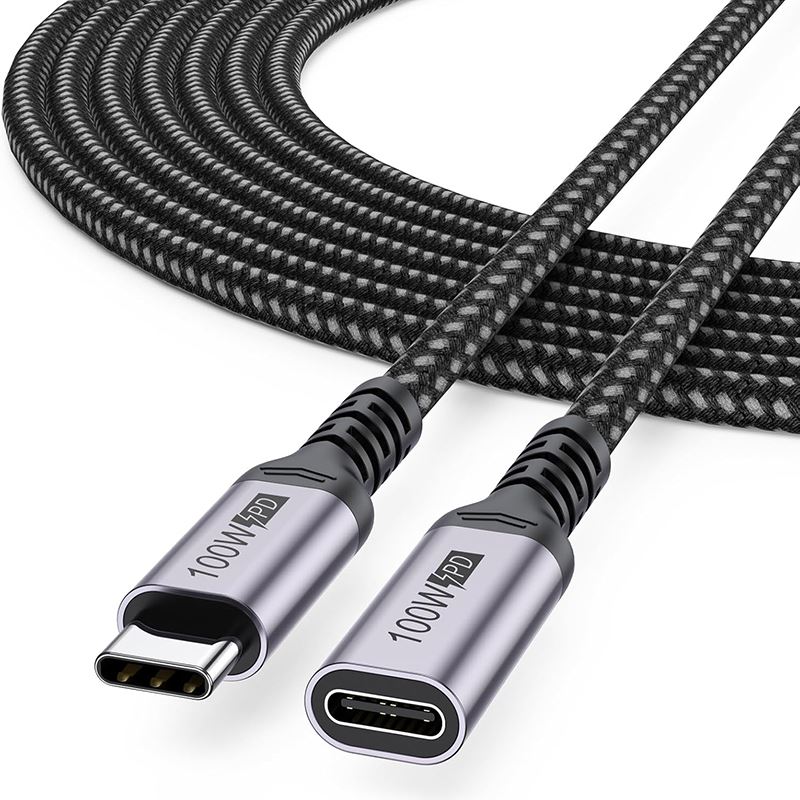 Кабель-подовжувач USB C із нейлоновою опліткою